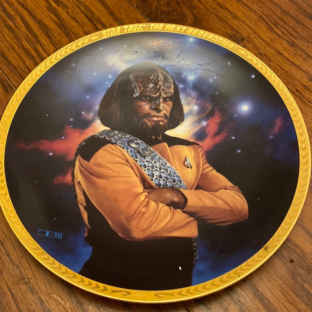 Star Trek Decorative Plate Lieutenant Worf